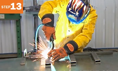 Welder MIG welding metal