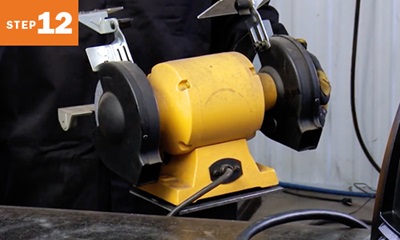 closeup of grinder