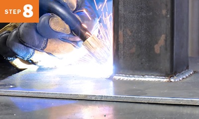 tig welding two pieces of metal together