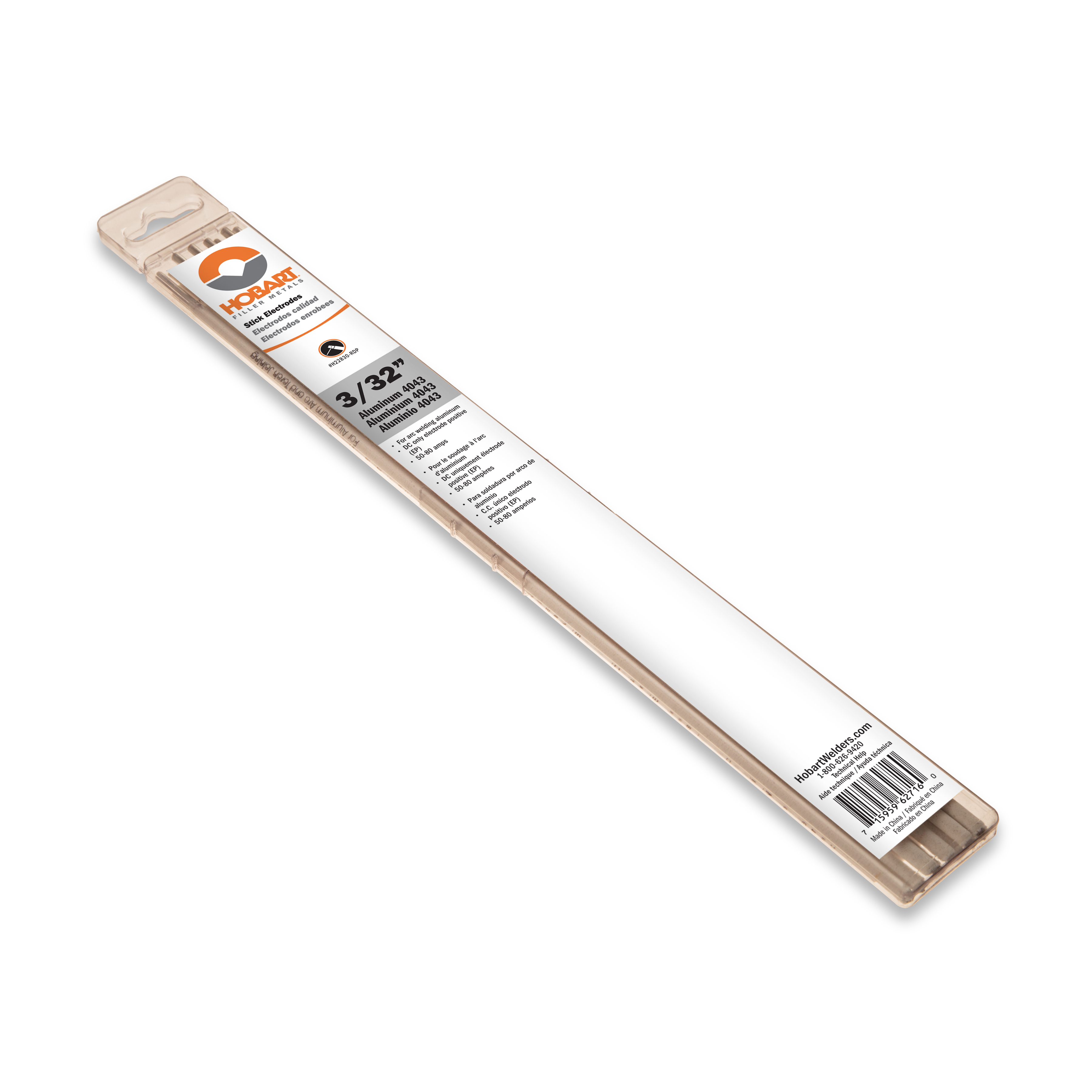4043 1/8 in. aluminum stick electrode - qty. 10