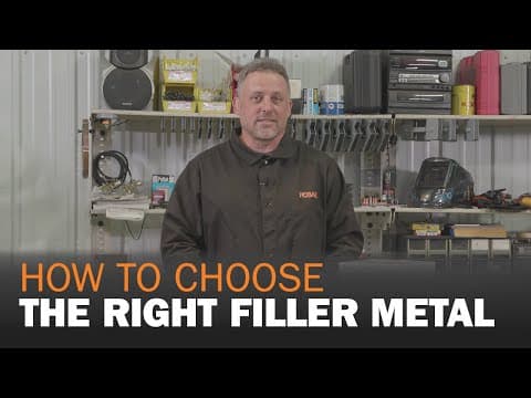 How To Choose the Right Filler Metal