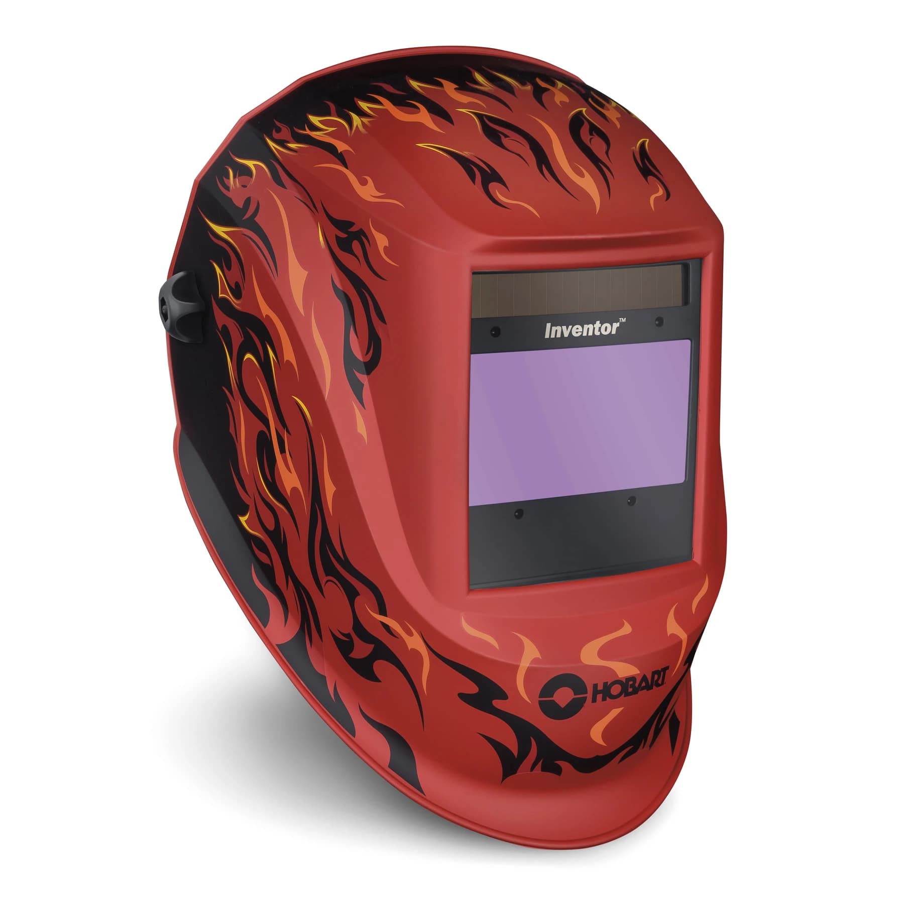 Hobart Welding Products Inventor Series Fiery graphic welding helmet right side view