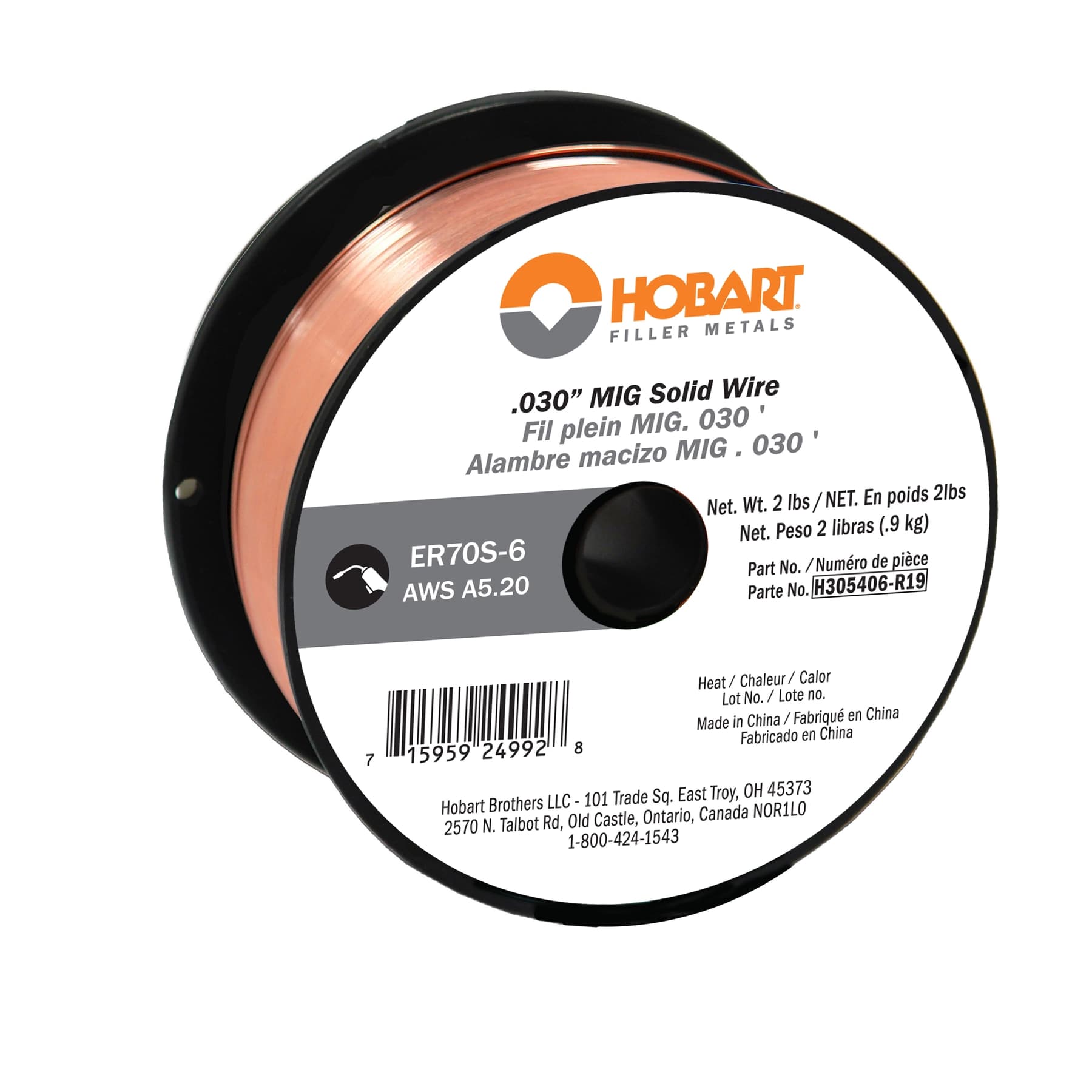 H305406-R19 .030 MIG Solid Wire RF