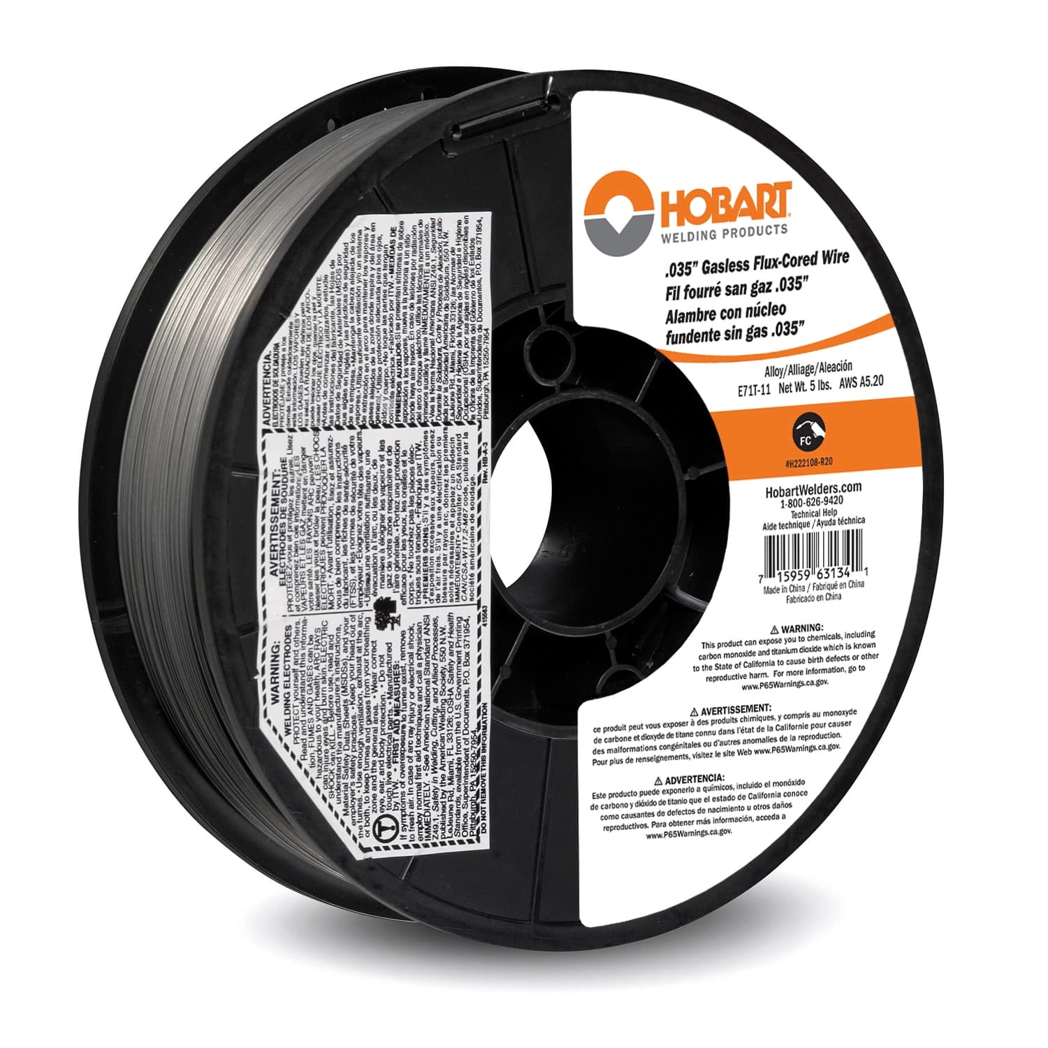 H222108-R20 .035 Flux-Cored Wire RF