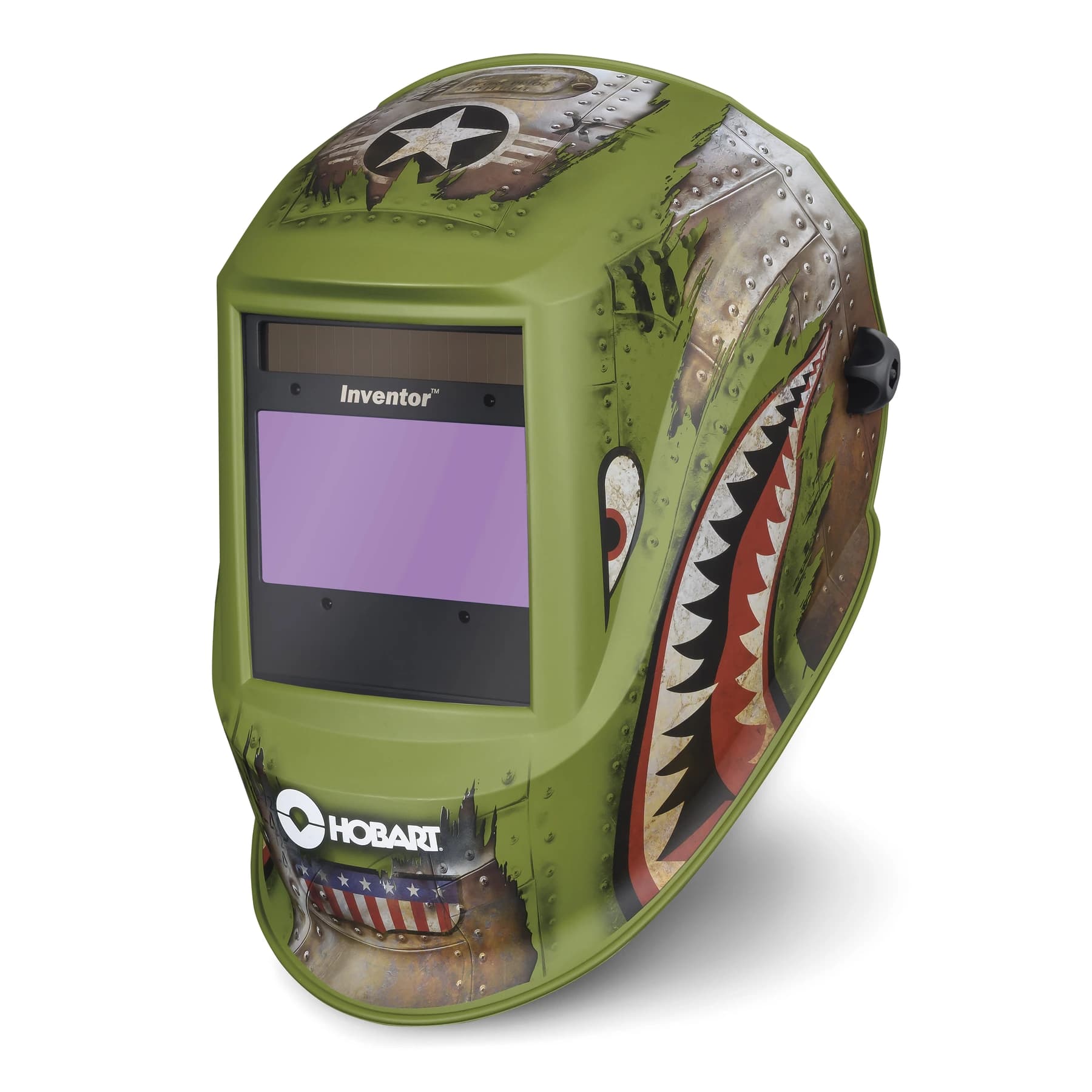 Hobart Welding Products Inventor Series P-40 graphic welding helmet left side view
