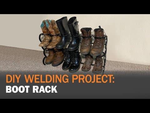 How to Make a Horseshoe Boot Rack