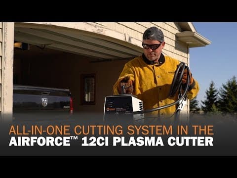 All-In-One Cutting System in the AirForce 12ci Plasma Cutter