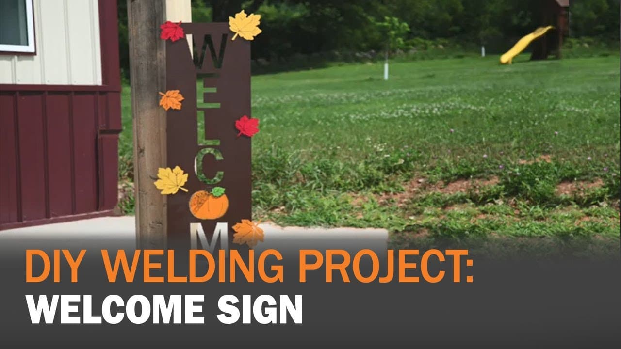 How to Make a Fall Welcome Sign